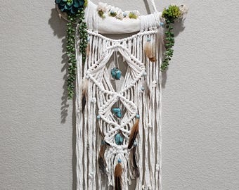 Desert tears macrame wall hanging