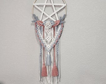 Pentacle Macrame Wall Hanging