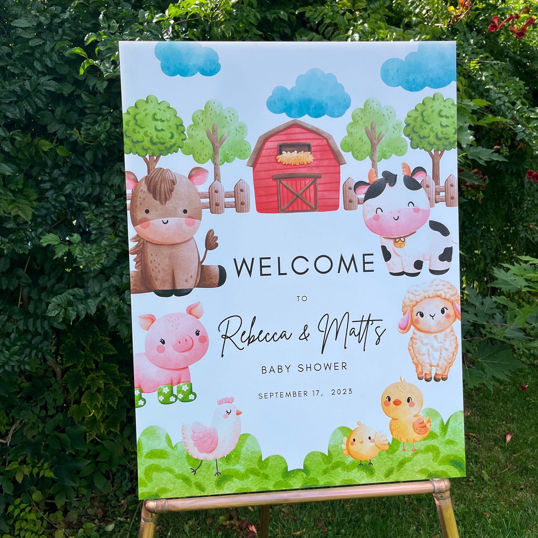 Wedding welcome sign custom wedding sign printed wedding sign