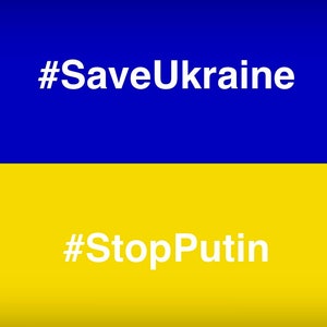 Plik JPG Pocztówka Flaga Ukrainy Zapisz Ukrainę