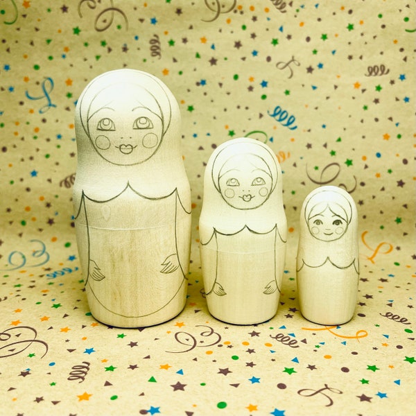 Blank Matryoshka Dolls Etsy