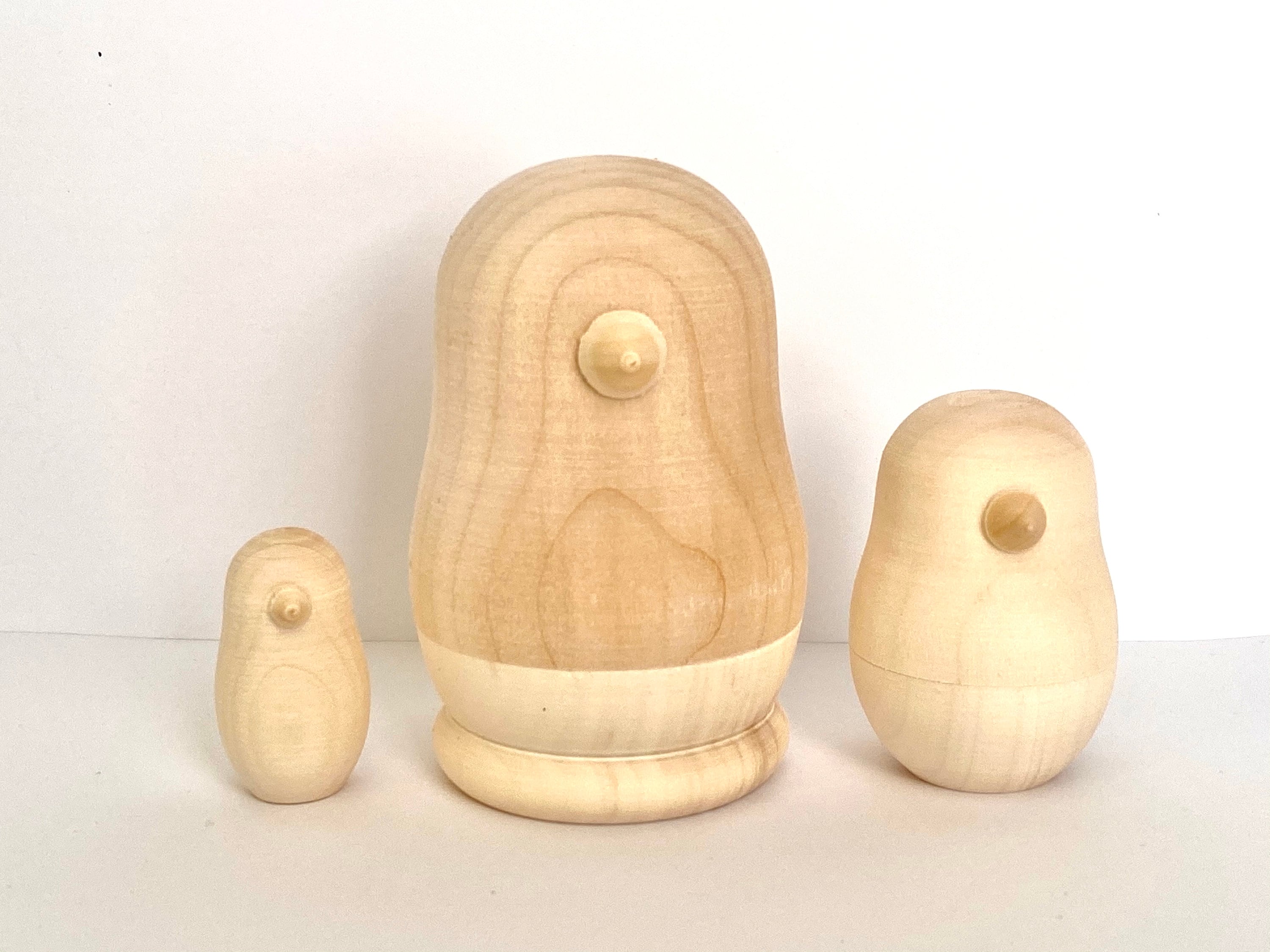 Bird Blank Nesting Doll Handmade Matryoshka Doll 3pcs 9 Etsy