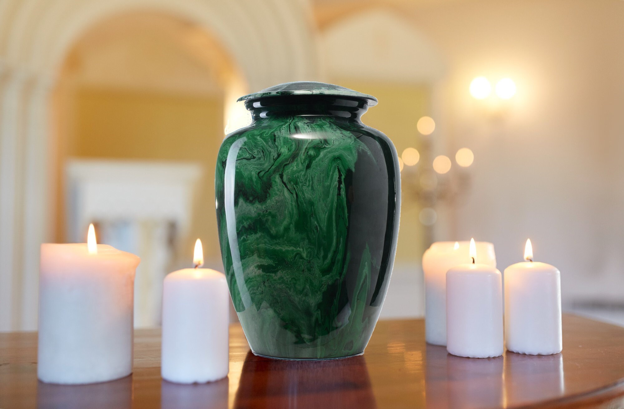 Urns For Human Ashes Large Hand Painted Urn Adult Etsy