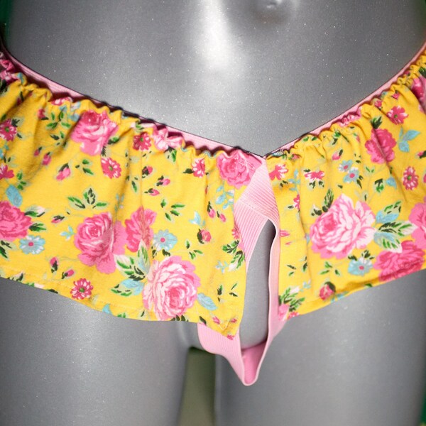 Sissy flower skirt