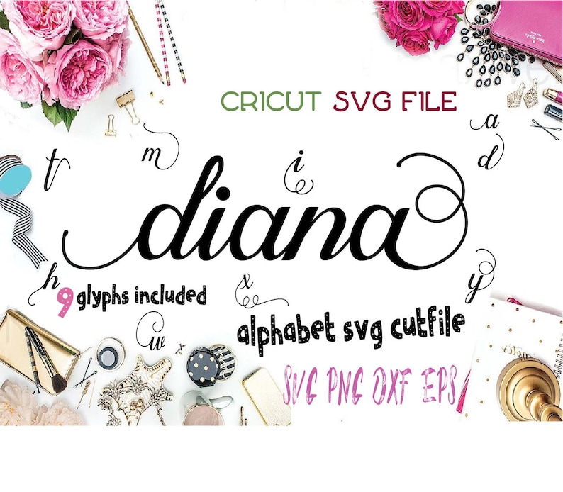 Download Font Bundle SVG SVG font for cricut SVG font files for | Etsy