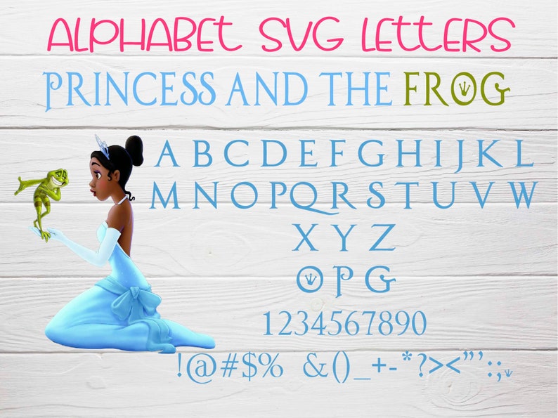 Download Princess and the Frog Font svg Princess and the frog ...
