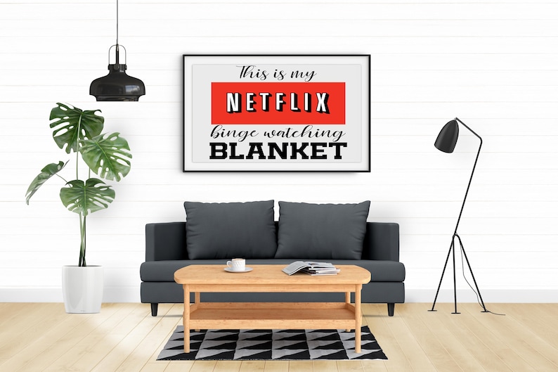 This is My Netflix Binge Watching Blanket SVG Blanket Svg Etsy