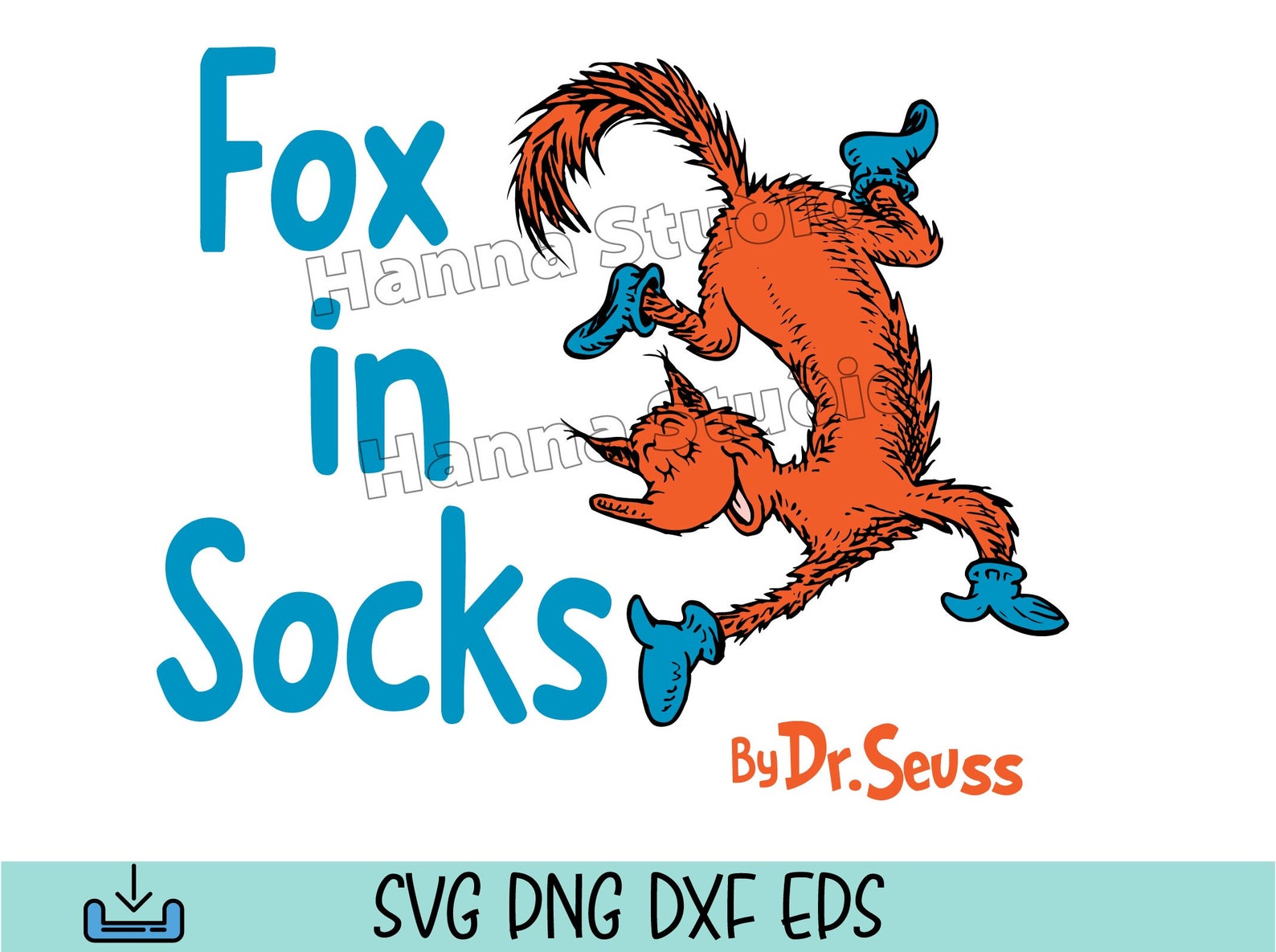Fox in socks svg Dr Seuss Svg Cat In The Hat Svg File | Etsy