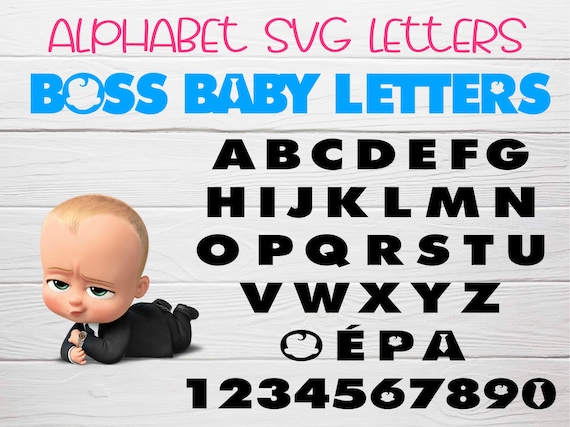 Download Boss Baby Font Svg Boss Baby Letters Alphabet Svg Letters Etsy