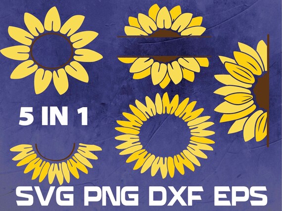 Download Sunflower Svg Bundle Monogram Sunflower Svg Flower Svg Etsy
