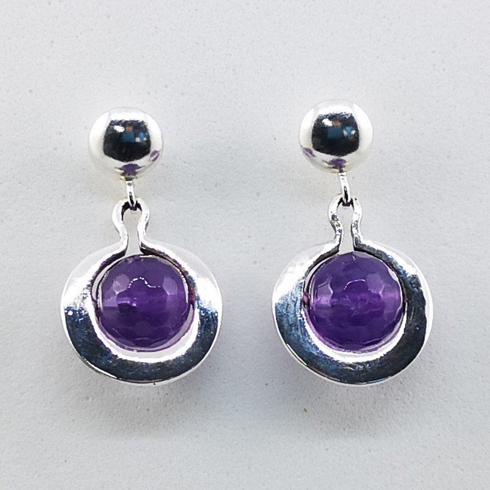 Orecchini Argento 925 Topolino | Con Ametista E Zirconi | Regalo Donna - Foto 5