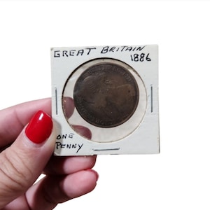 Great Britain 1886 One Penny Coin