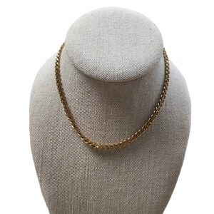 Collar vintage de eslabones tonificados de oro