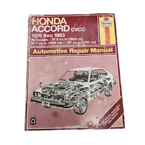 Haynes 42010 Honda Accord CVCC 1976-1983 All Models Automotive Repair Manual