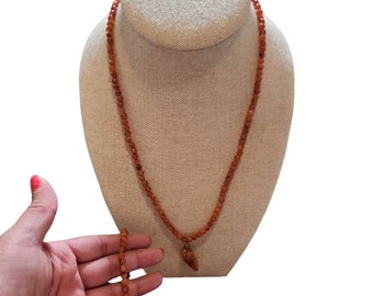 アンティーク 1900 ヴィクトリアン カーネリアン ネックレス