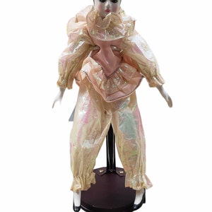 vintage Pierrot Jester Français Harlequin Mime Doll 15 »