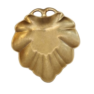 Vintage Pickard Rose & Daisy Gold 300 Ceramic Leaf Dish