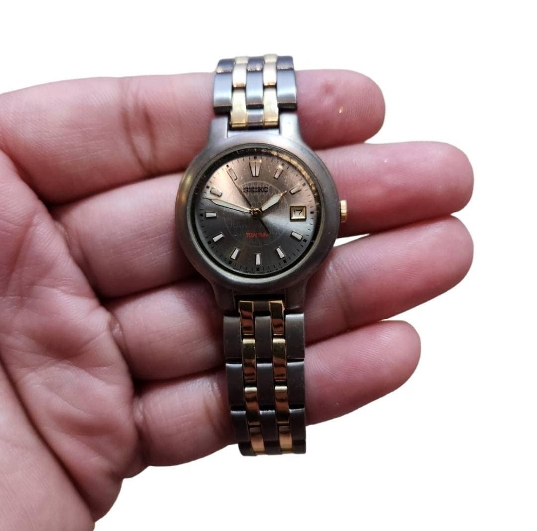 Seiko Kinetic Titanium Watch - Etsy