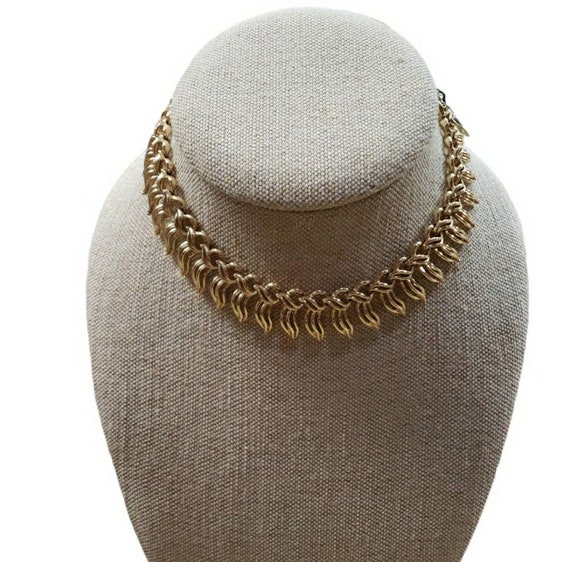 Vintage Coro Craft Gold Toned Necklace - image 1