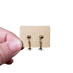 Vintage Gold Dangle Earrings