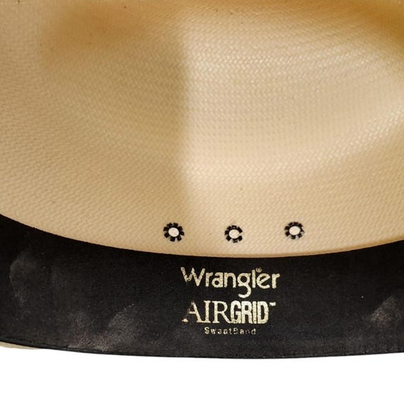 Vintage Wrangler 20X 57 7 1/8 Airgrid Sweatband S… - image 8