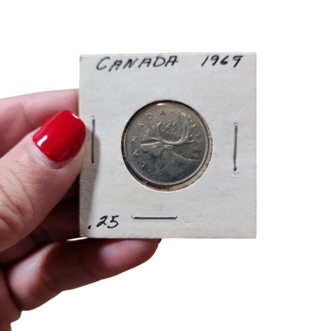 Canada 25 cent coin - Etsy 日本