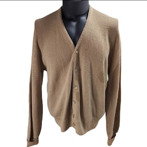 Vintage Arnold Palmer by Robert Bruce Brown Cardigan Size XL