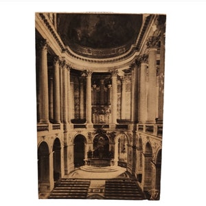 Cartão Postal Vintage Versailles La Chapelle Kapelle