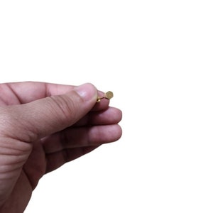 Vintage goud getinte hex stud tie pin