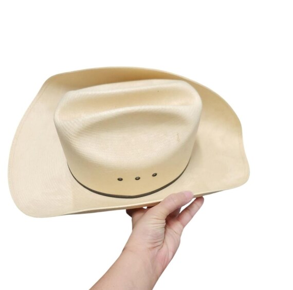 Vintage Wrangler 20X 57 7 1/8 Airgrid Sweatband S… - image 3