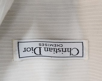 【Christian Dior Chemises】刺繍入ヴィンテージ　メンズM Vintage Christian Dior Chemises Men's Button-Up Shirt Pink