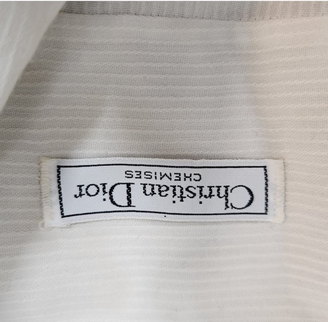 Vintage Christian Dior Chemises DIOR Embroidered Button Down
