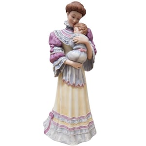 Escultura de porcelana fina vintage Lenox Cherised Moment sem caixa