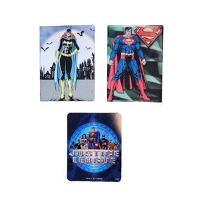 Vintage 1998 Ata-Boy Inc DC Comics Superhero Magnets & Collector Card