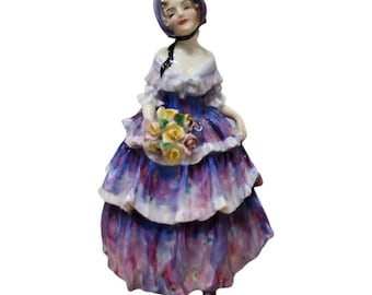 Royal Doulton RARE Irene Bone China Sculpture RN 787516 Watercolor Purple Dress