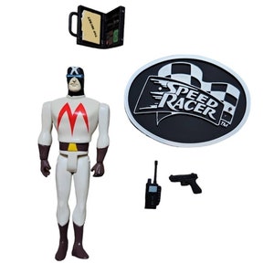 Vintage 1999 ReSaurus Speed Racer Series 2 Racer X Action Figure