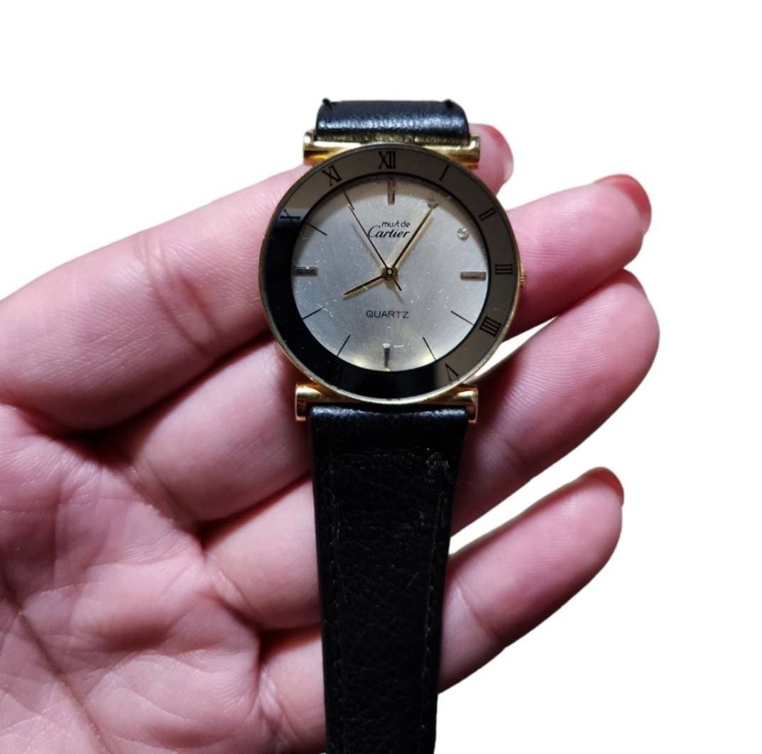 早い者勝ちです Cartier シルバー ミスパシャ　クォーツ Vintage 1970s Must De Cartier Quartz Argent 20MM Swiss Diamond