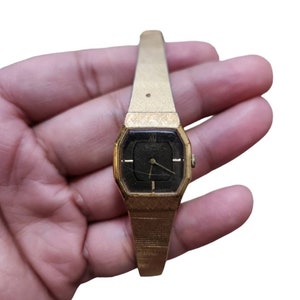 Vintage Seiko 5420-5170 [RQ] Japan 230503 Gold Wind Up Stainless Steel Watch
