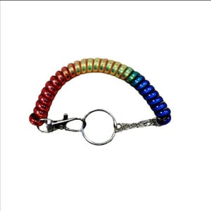 Vintage 90s Ombre Rainbow Keychain