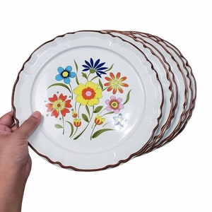 Vintage Grace Stoneware Elegante Plates Set of 6