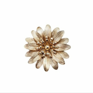 Vintage Napier Gold Toned Flower Pin
