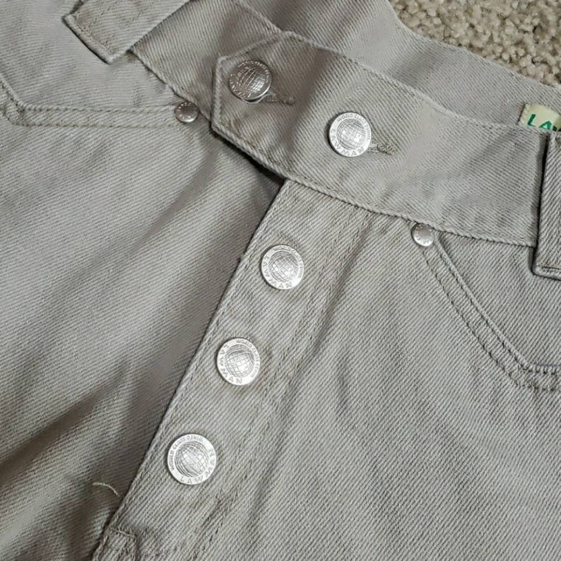 Vintage Lawman Jeans Juniors Size 9 Faux Button Front Shorts