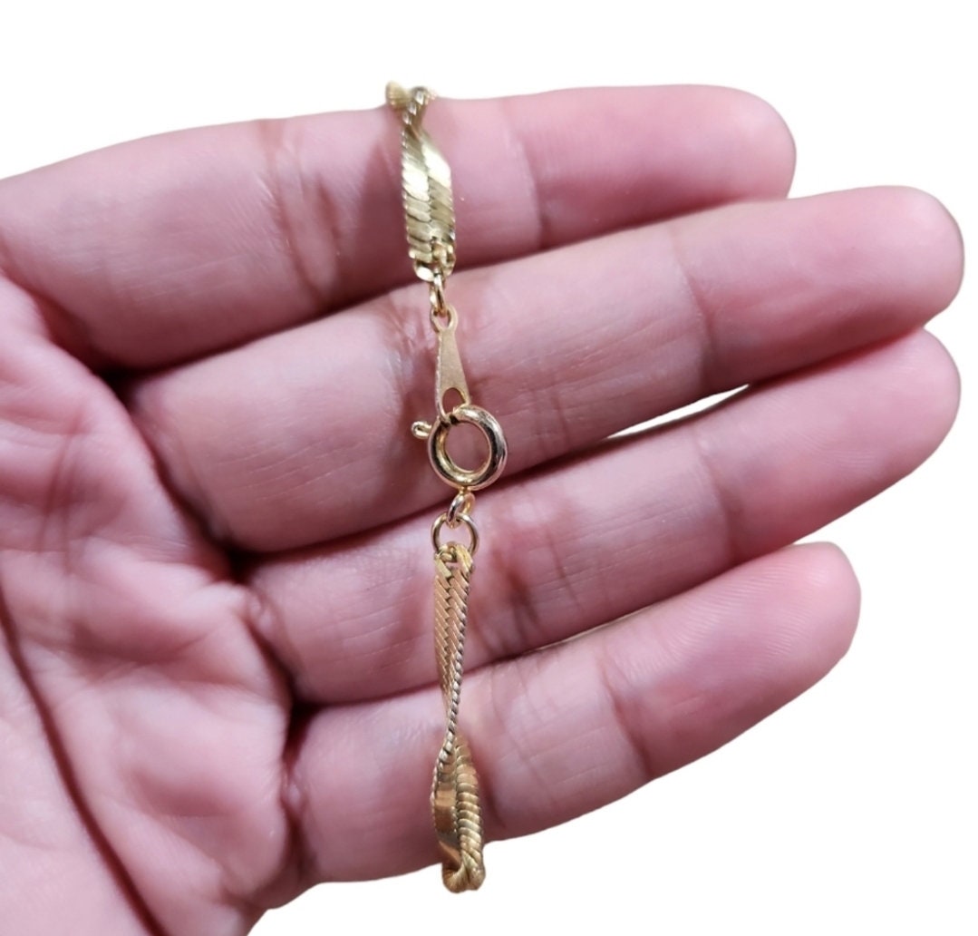 Collier Chaîne Torsadée Argenté Vintage Signé WORDINGTON 4913 - Occasion, Longueur Grande