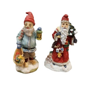 Vintage 1990s International Santa Claus Collection Figurines No Box