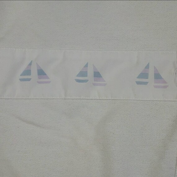 Vintage Jantzen Pastel Sailboats Oversized Square… - image 4