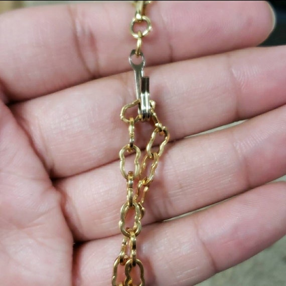Vintage Faux Gold Pearl Cluster Multi-Strand Neck… - image 3