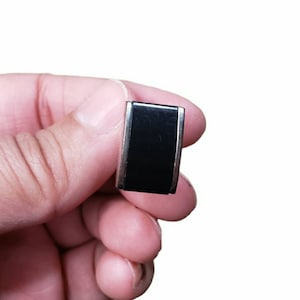 Vintage 1 Replacement Silver Black Center Cuff Link