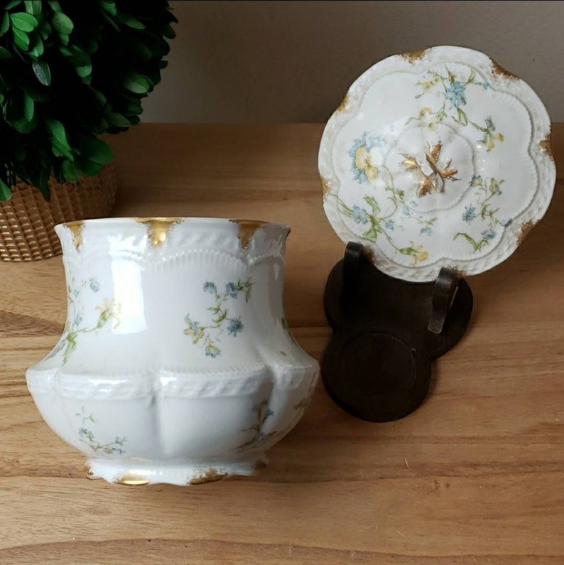 Vintage Haviland & Co France Limoges Floral Vase W/lid Etsy Ireland