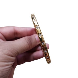 Vintage Monet Gold Toned Bling Bangle