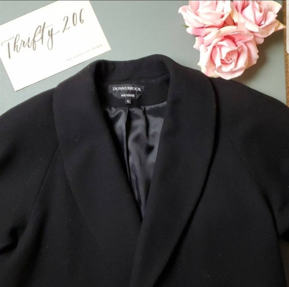 Vintage Size 14 Donnybrook Long Jacket 100% Wool